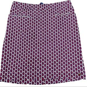 𝅺HATLEY cotton skirt, size 10, fully lined, a great print to transition to fall